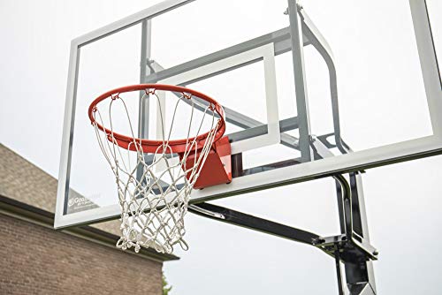 Goalsetter All-American In Ground Adjustable Basketball System with 60-Inch Glass Backboard and Collegiate Breakaway Rim, Black (SS45560G5)