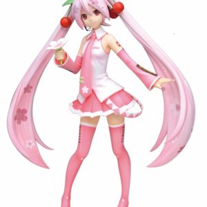 Sega Hatsune Miku Super Premium Action Figure Sakura Miku, 9"