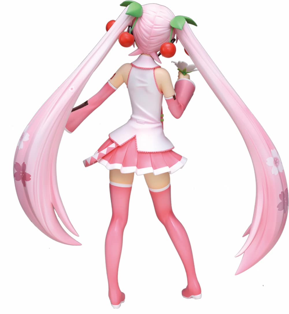 Sega Hatsune Miku Super Premium Action Figure Sakura Miku, 9"