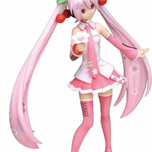 Sega Hatsune Miku Super Premium Action Figure Sakura Miku, 9"