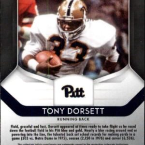 2019 Panini Prizm Draft Picks #96 Tony Dorsett Pittsburgh Panthers Football Trading Card