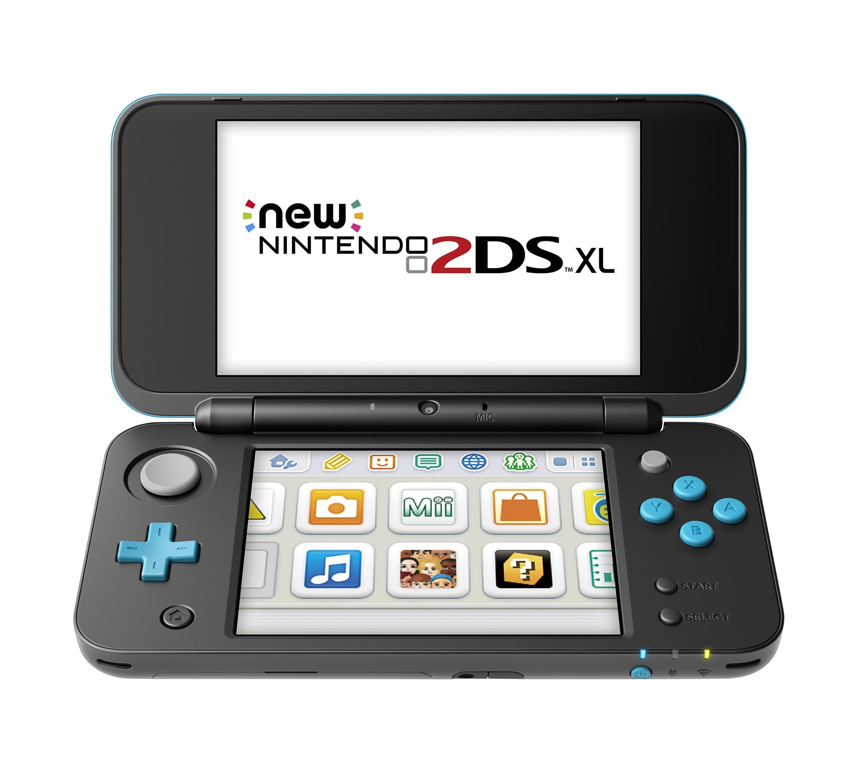 New Nintendo 2DS XL - Black + Turquoise With Mario Kart 7 Pre-installed - Nintendo 2DS (Renewed)