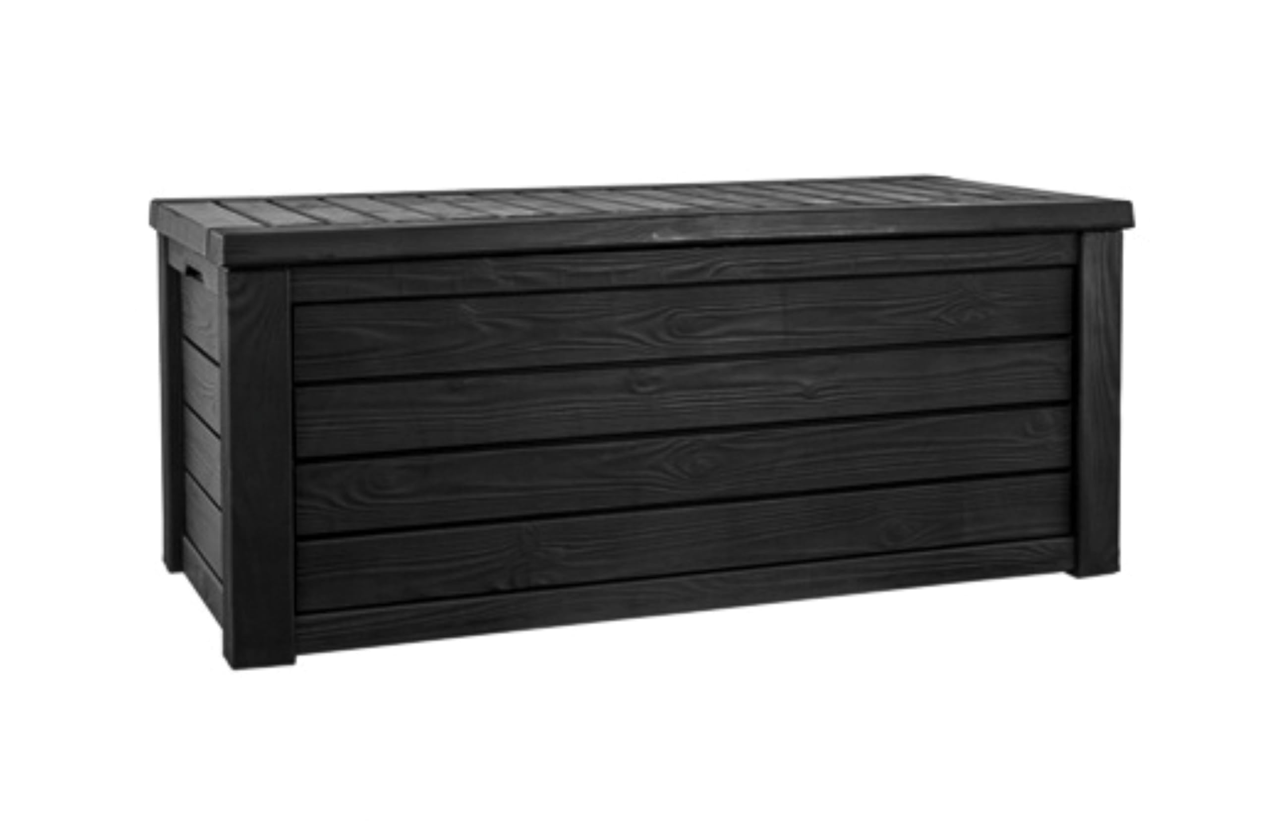 Keter Westwood 150 Gallon Plastic Outdoor Furniture Storage Deck Box, Dark Gray