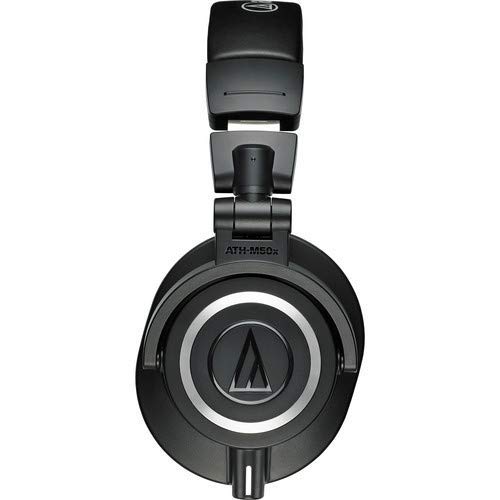 Audio-Technica ATH-M50x Professional Studio Monitor Headphones (Black) with Carrying Case, 6Ave Cleaning Kit