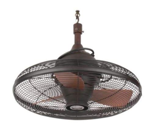 allen + roth Valdosta 20-in Oil Rubbed Bronze Indoor/Outdoor Downrod Ceiling Fan (3-blade)