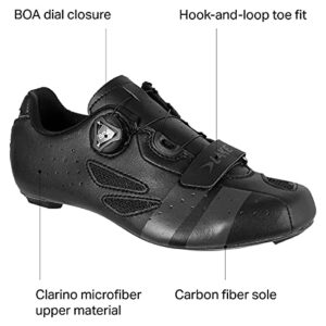 Lake CX218 Cycling Shoe - Men's Black/Grey, 46.5