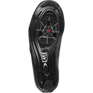 Lake CX218 Cycling Shoe - Men's Black/Grey, 46.5