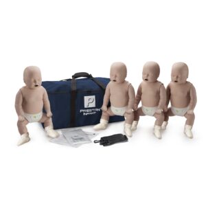 MCR Medical PRESTAN CPR Adult Manikin 4-Pack w. Feedback, Infant Manikin 4-Pack w. Feedback, AED UltraTrainers, Wheeled Carryall, & MCR Accessories