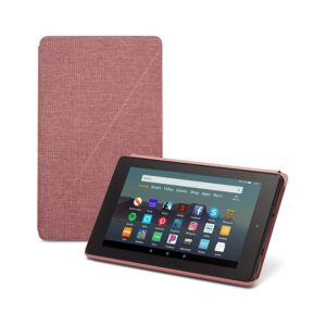 Fire 7 Tablet (7" display, 16 GB) - Black + Fire 7 Tablet Case, Plum + NuPro Clear Screen Protector (2-Pack)