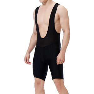 O·HFS Men's Cycling Bib Shorts 3D Padded Bike Shorts –Value and Comfort (Black, XL)