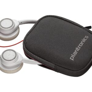 Poly - Blackwire 7225 Wired USB-A Headset (Plantronics) - White - Dual-Ear (Stereo) Computer Headset - Connect to PC/Mac via USB-A - Active Noise Canceling - Works with Teams, Zoom