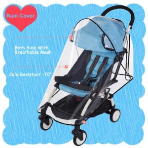 ROMIRUS Stroller Rain Cover Weather Shield Compatible for Babyzen YOYO 6+ YOYO+ Strollers