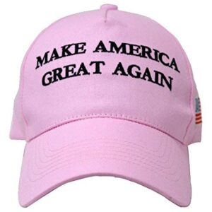 Ezone Make America Great Again Hat [3 Pack], Donald Trump USA MAGA Cap Adjustable Baseball Hat (Original Pink)