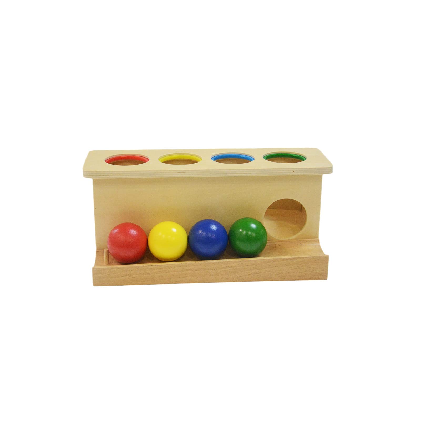 LEADER JOY Montessori Toddlers Wooden Push Ball Toys Baby Preschoolers Toys Push Toys