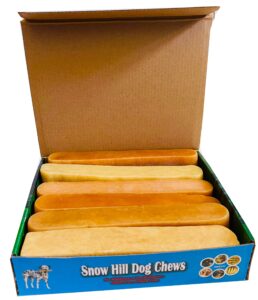 snow hill yak cheese golden dog chews monster xxl long lasting, gluten gmo free protein-rich fresh yaky cheese bone treat of - himalayas, nepal