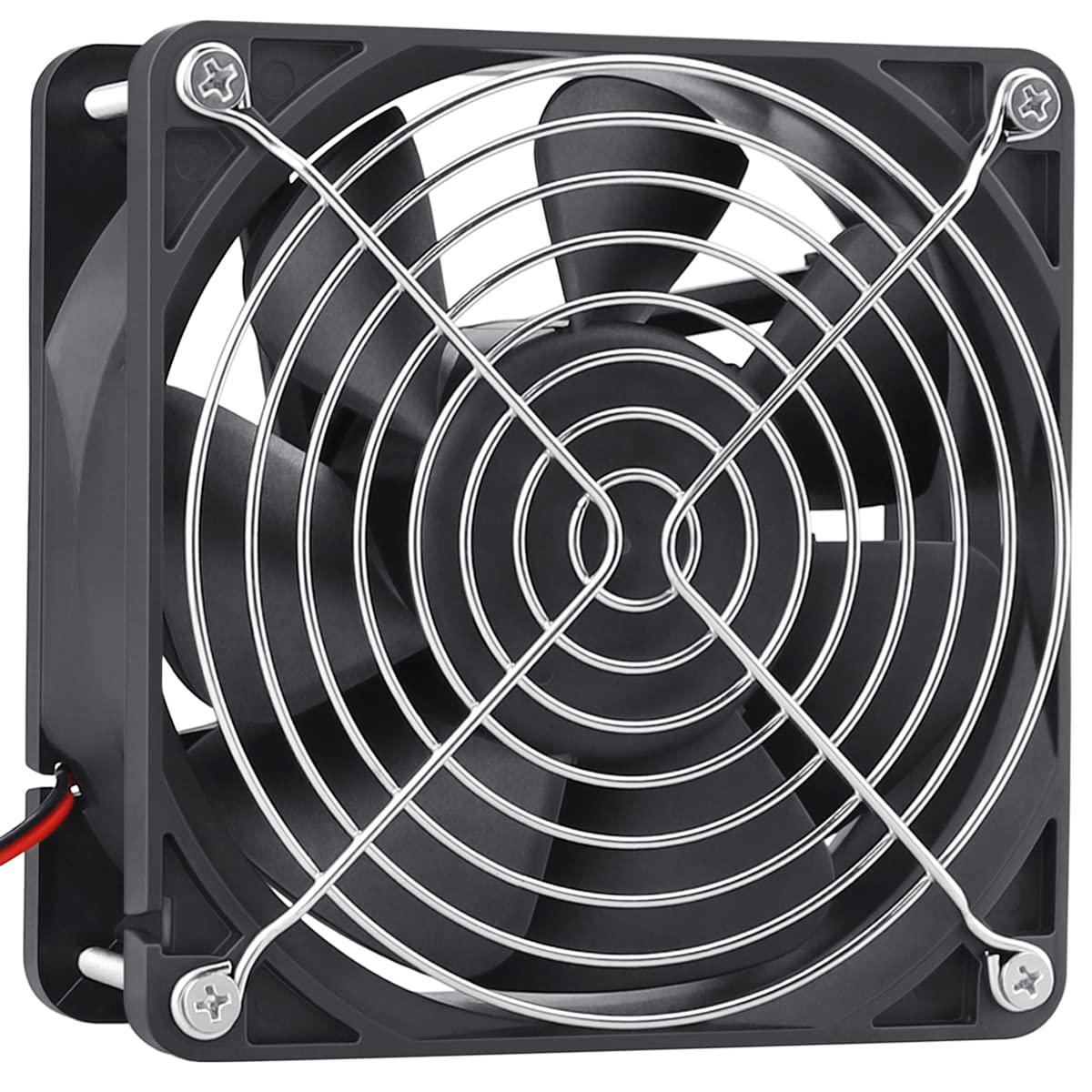 GDSTIME Dual Ball Bearings 1238 Cooling Fan, 120mm x 38mm 24V DC 125CFM Brushless Cooler Fan