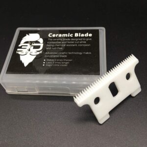 barber supply Ceramic Blade Cutter for Andis Blackouts, White Ceramic