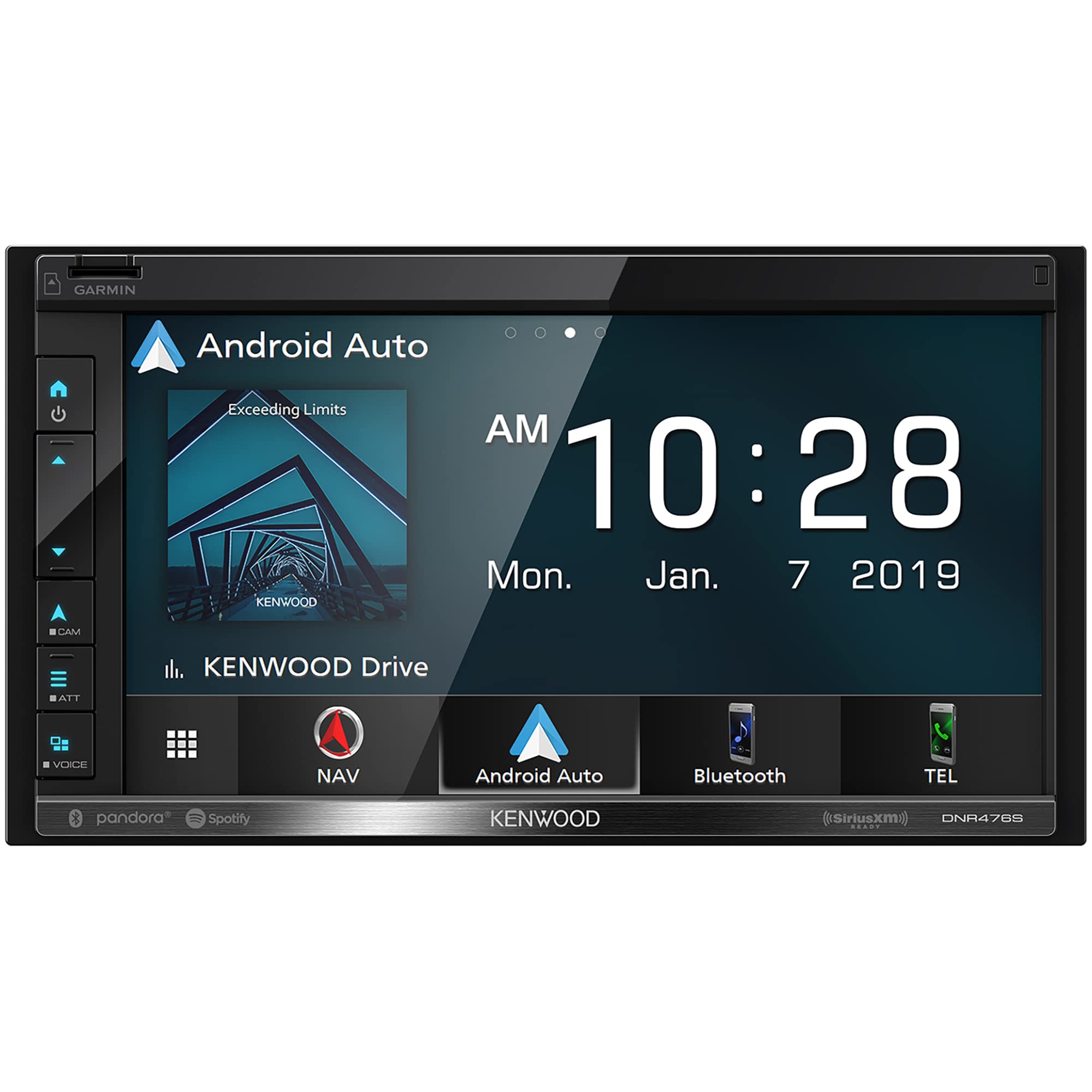 KENWOOD DNR476S 6.8" Car Stereo, Garmin Navigation Built in, Inrix Traffic Service, CarPlay and Android Auto, Bluetooth, (Does Not Play DVD's)