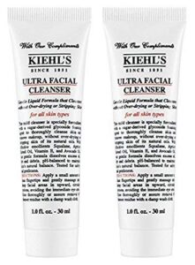 kiehis ultra facial cleanser travel size, pack of 2, total 2oz/60ml