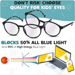 Prospek Blue Light Glasses for Kids, High Optical Quality Clear Lenses, SHARP. Computer Blue Light Blocking Glasses for Children 5-12y.o