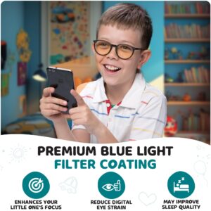 Prospek Blue Light Glasses for Kids, High Optical Quality Clear Lenses, SHARP. Computer Blue Light Blocking Glasses for Children 5-12y.o