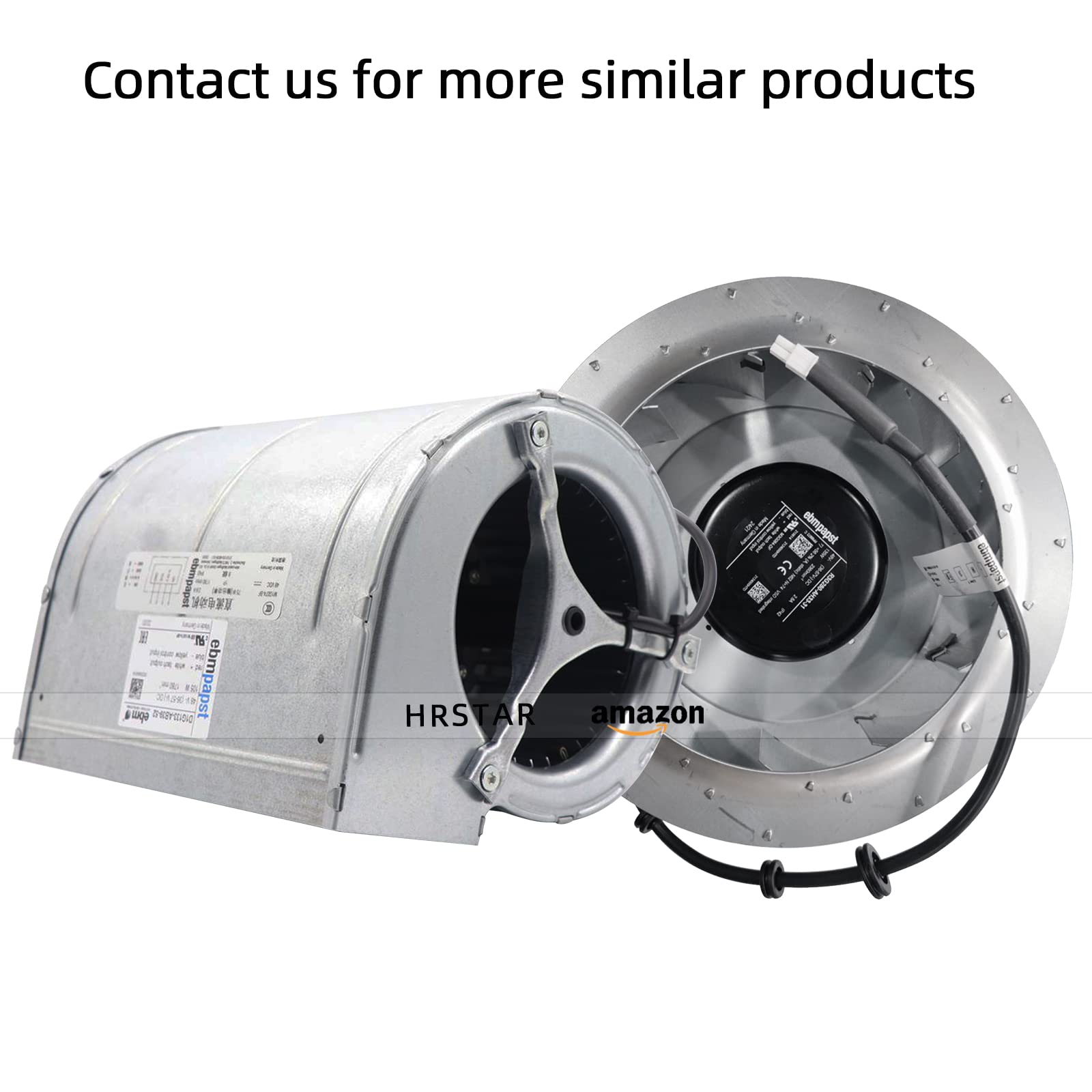 HRSTAR for ebmpapst D1G133-AB39-22/D1G133-AB39-52 Forward Leaning Centrifugal Fan 48V 105W for VACON Inverter Fans