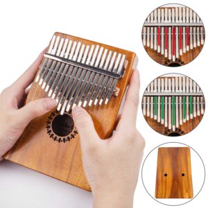 Newlam Kalimba Thumb Piano 17 Keys, Portable Mbira Finger Piano Gifts for Kids and Adults Beginners