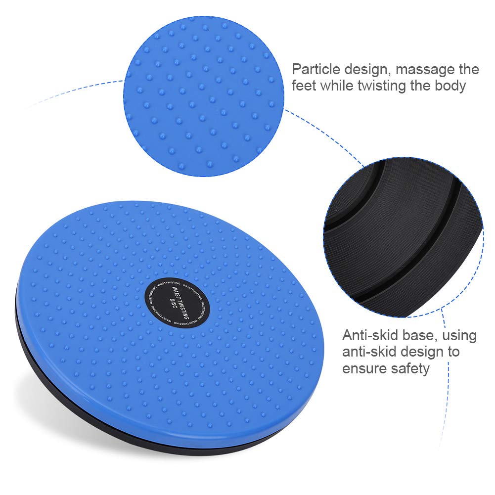 VGEBY Waist Twirl, Waist Disc Trainer Board Ankle Body Aerobic Exercise Fitness Slim Twirl Plate Exercise Gear Weight Loss Foot Massage Plate Strength Training