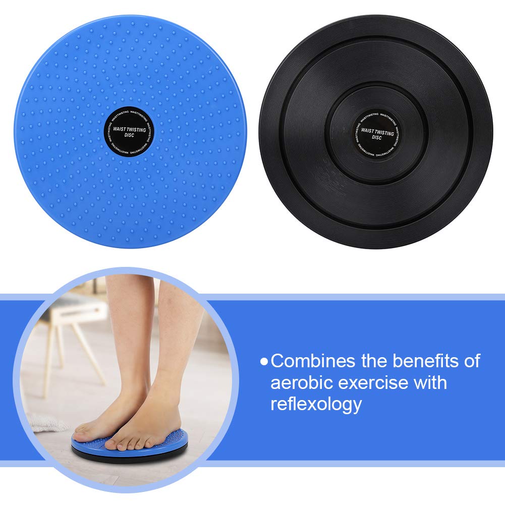 VGEBY Waist Twirl, Waist Disc Trainer Board Ankle Body Aerobic Exercise Fitness Slim Twirl Plate Exercise Gear Weight Loss Foot Massage Plate Strength Training