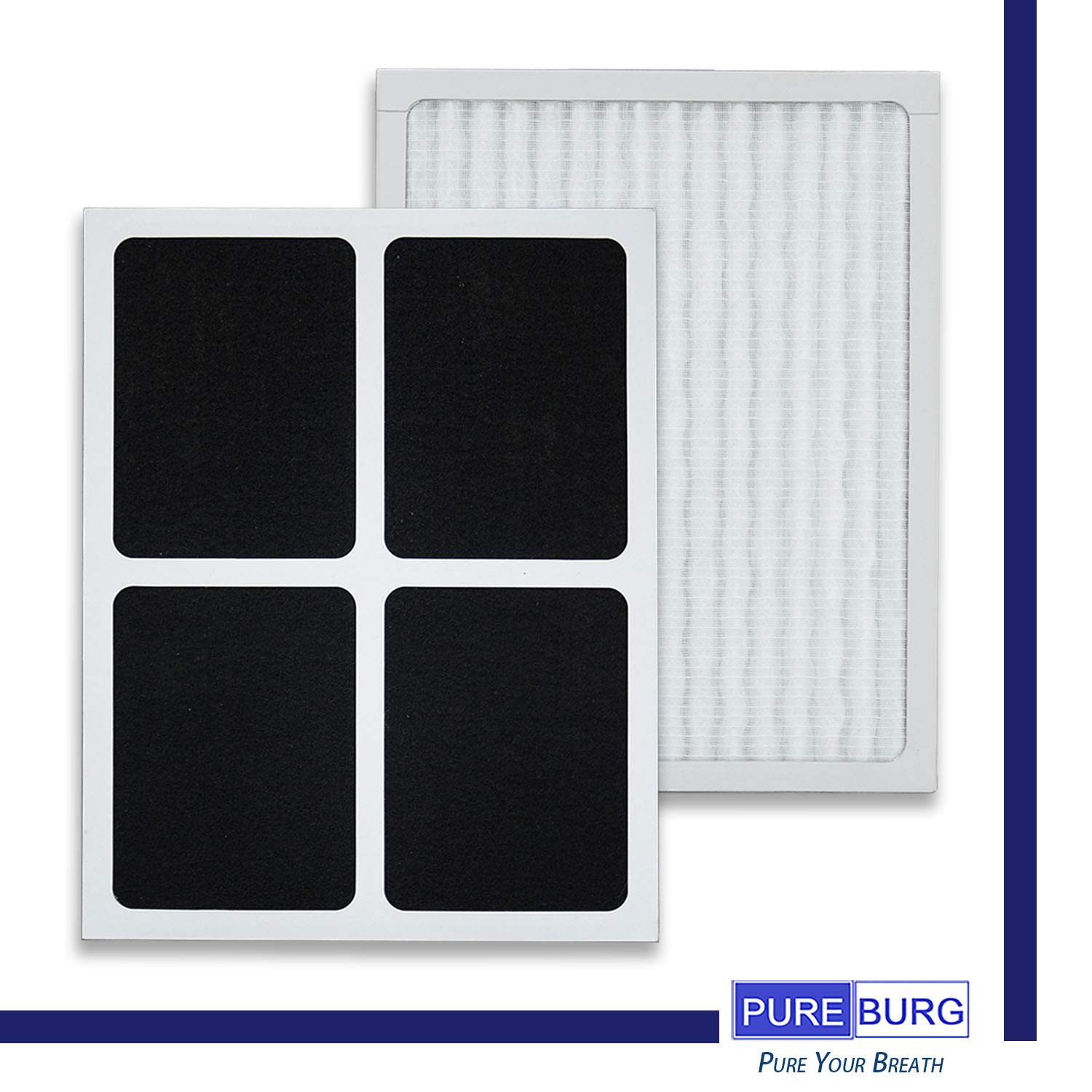 PUREBURG 2-Pack Replacement HEPA Filter Compatible with Hunter HEPAtech 30920 fits 30050 30054 30055 30065 30070 30071 30075 30080 30177 30832 30882 30883 37055 37065