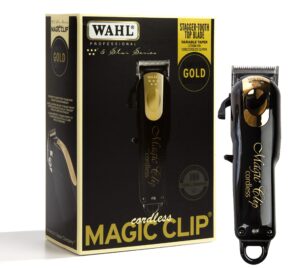 wahl professional 5 star limited edition gold cordless magic clip #8148, black, 1 count