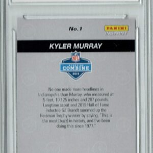 Kyler Murray 2019 Panini Instant #1 Combine 1/428 His 1st NFL Rookie Card PGI 10