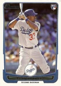 2012 bowman draft #51 elian herrera dodgers mlb baseball card (rc - rookie card) nm-mt