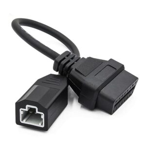 E-Car Connection 3 Pin to 16 pin OBD2 Adapter Cable Diagnostic Tools for Honda Cars