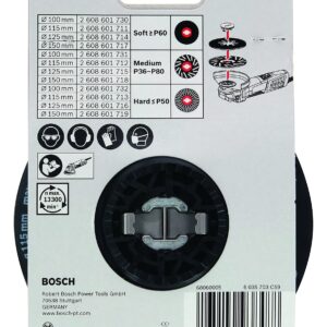 Bosch Professional 2608601712 Support Plate Medium Hard X-Lock Diameter 115 mm