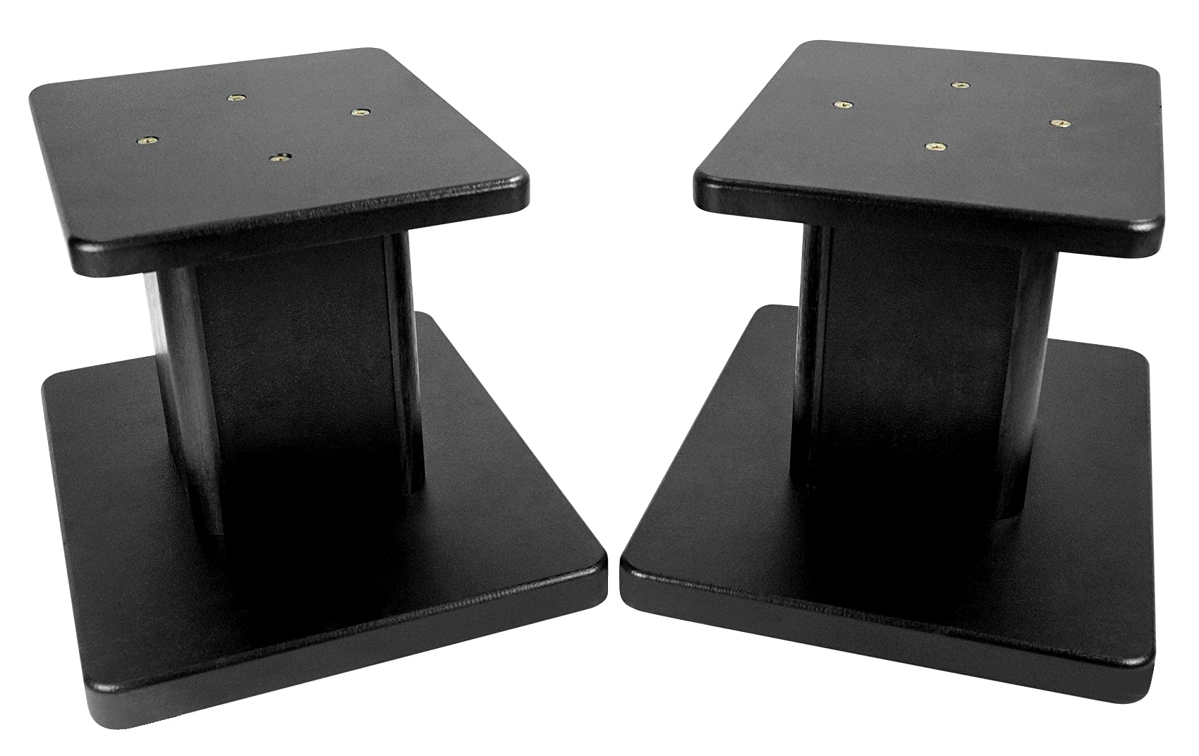 Rockville 2 RHT8B Computer/Bookshelf Desktop Speaker/Studio Monitor Stands-Black