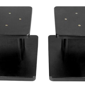 Rockville 2 RHT8B Computer/Bookshelf Desktop Speaker/Studio Monitor Stands-Black