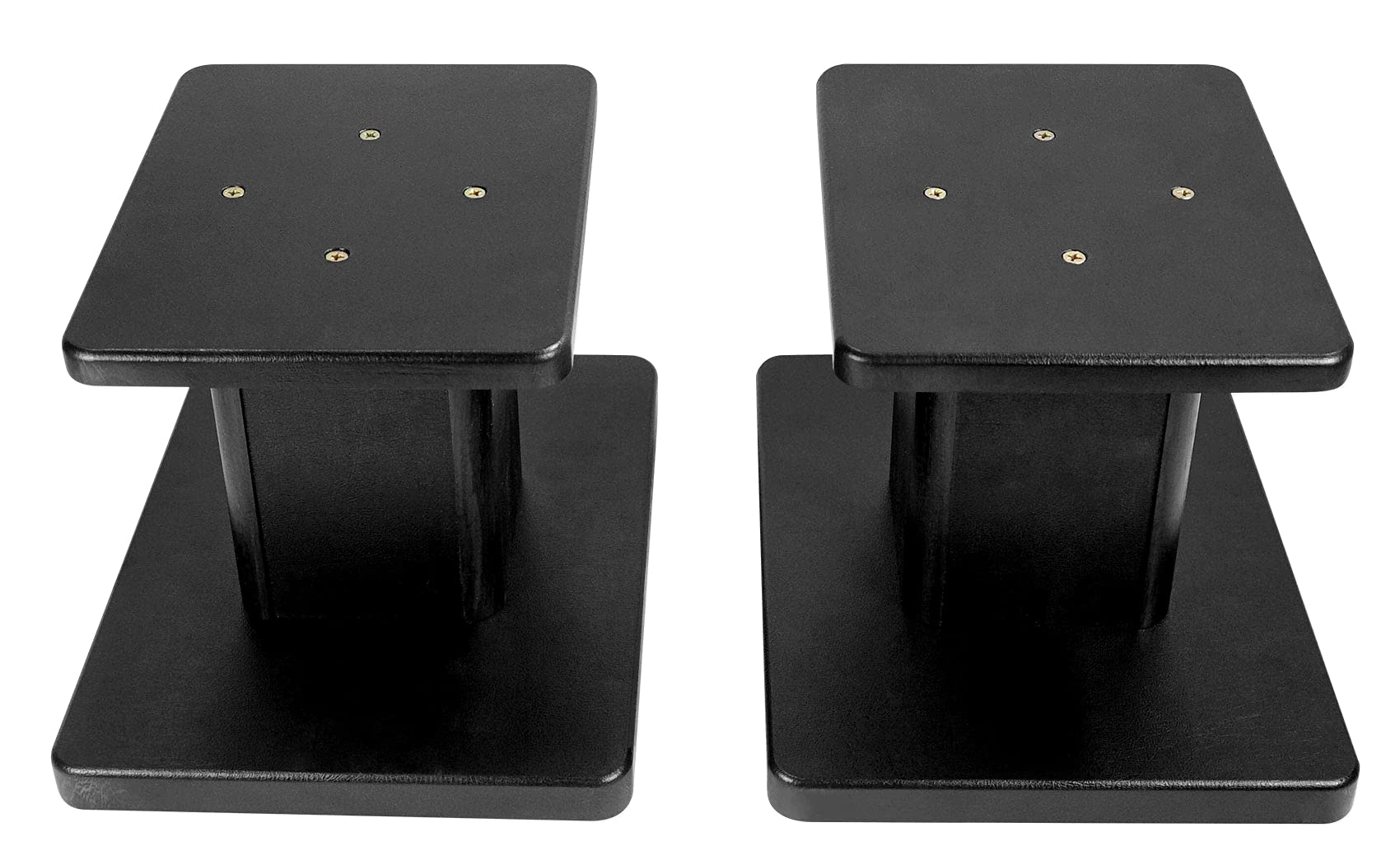 Rockville 2 RHT8B Computer/Bookshelf Desktop Speaker/Studio Monitor Stands-Black