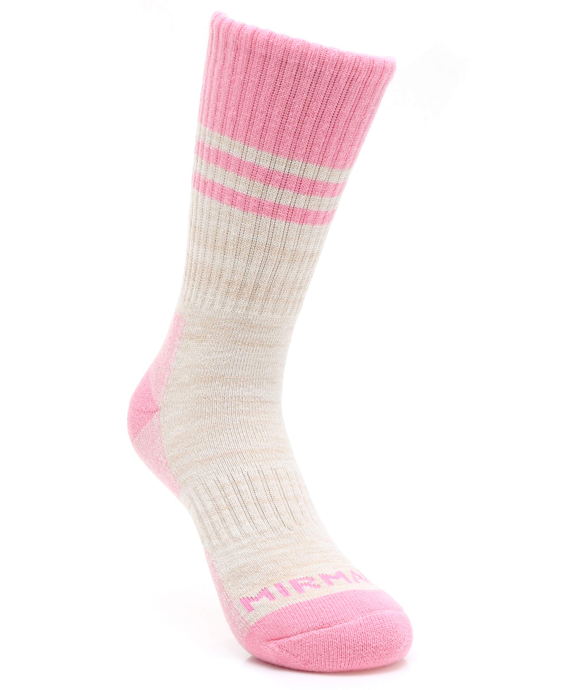MIRMARU Women’s 5 Pairs Hiking Socks- Moisture Wicking Outdoor Athletic Sports Cushion Crew Socks (M231-MEDIUM)