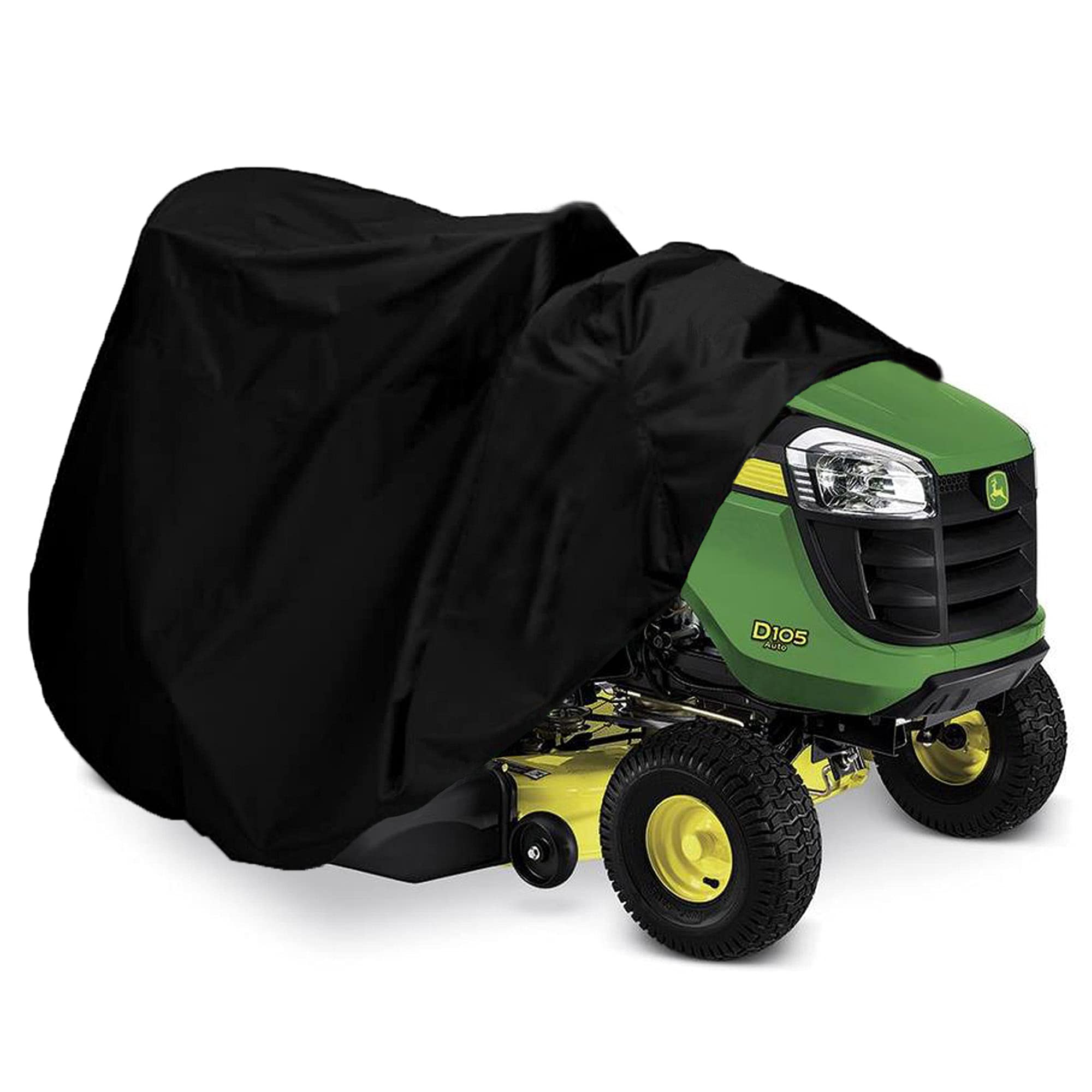 Indeed BUY Riding Lawn Mower Cover, Waterproof Tractor Cover Fits Decks up to 54",Heavy Duty 420D Polyester Oxford, Durable, UV, Water Resistant Covers for Your Rider Garden Tractor 72"L x 54"W x 46"H