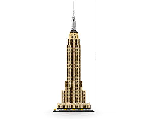 LEGO Architecture Empire State Building 21046 New York City Skyline Architecture Model Kit for Adults and Kids, Build It Yourself Model Skyscraper (1767 Pieces)