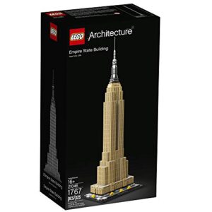 LEGO Architecture Empire State Building 21046 New York City Skyline Architecture Model Kit for Adults and Kids, Build It Yourself Model Skyscraper (1767 Pieces)