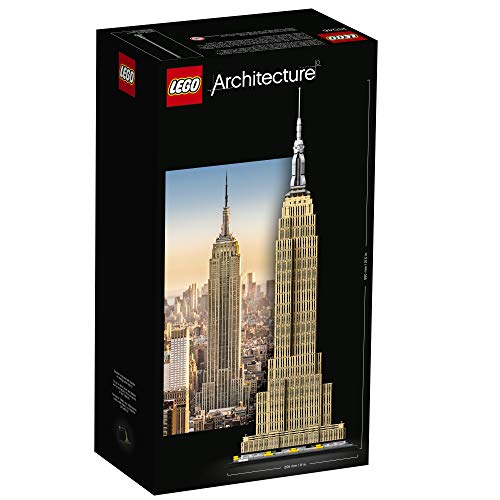 LEGO Architecture Empire State Building 21046 New York City Skyline Architecture Model Kit for Adults and Kids, Build It Yourself Model Skyscraper (1767 Pieces)