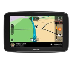 tomtom go comfort 5 inch gps navigation device with updates via wi-fi, real time traffic, free maps of north america, smart routing, destination prediction and road trips