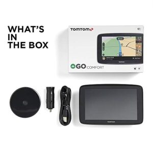 TomTom Go Comfort 5 Inch GPS Navigation Device with Updates via Wi-Fi, Real Time Traffic, Free Maps of North America, Smart Routing, Destination Prediction and Road Trips