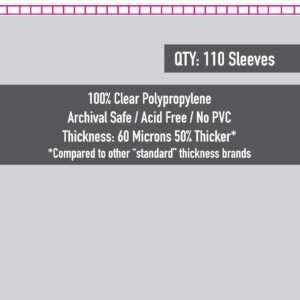 Sleeve Kings Tiny Epic Compatible Sleeves (88x125mm) - 110 Pack, 60 Microns