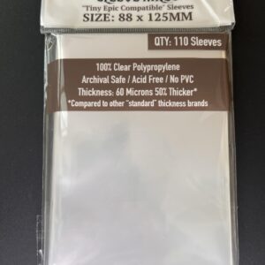 Sleeve Kings Tiny Epic Compatible Sleeves (88x125mm) - 110 Pack, 60 Microns