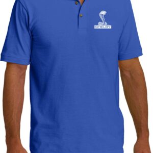 Ford Shelby Cobra Pocket Print Pique Polo, Royal 4XL