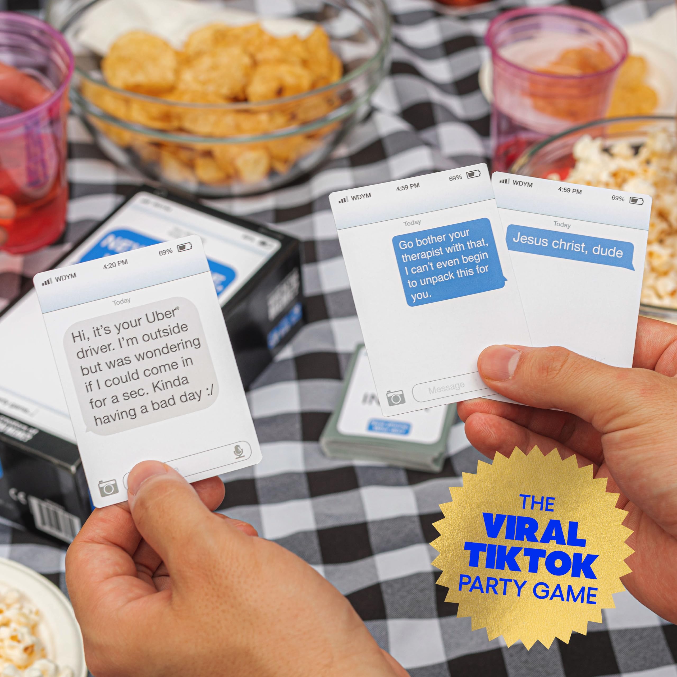 WHAT DO YOU MEME? New Phone, Who Dis? - The 100% Offline Text Messaging Party Game - Adult Card Games for Game