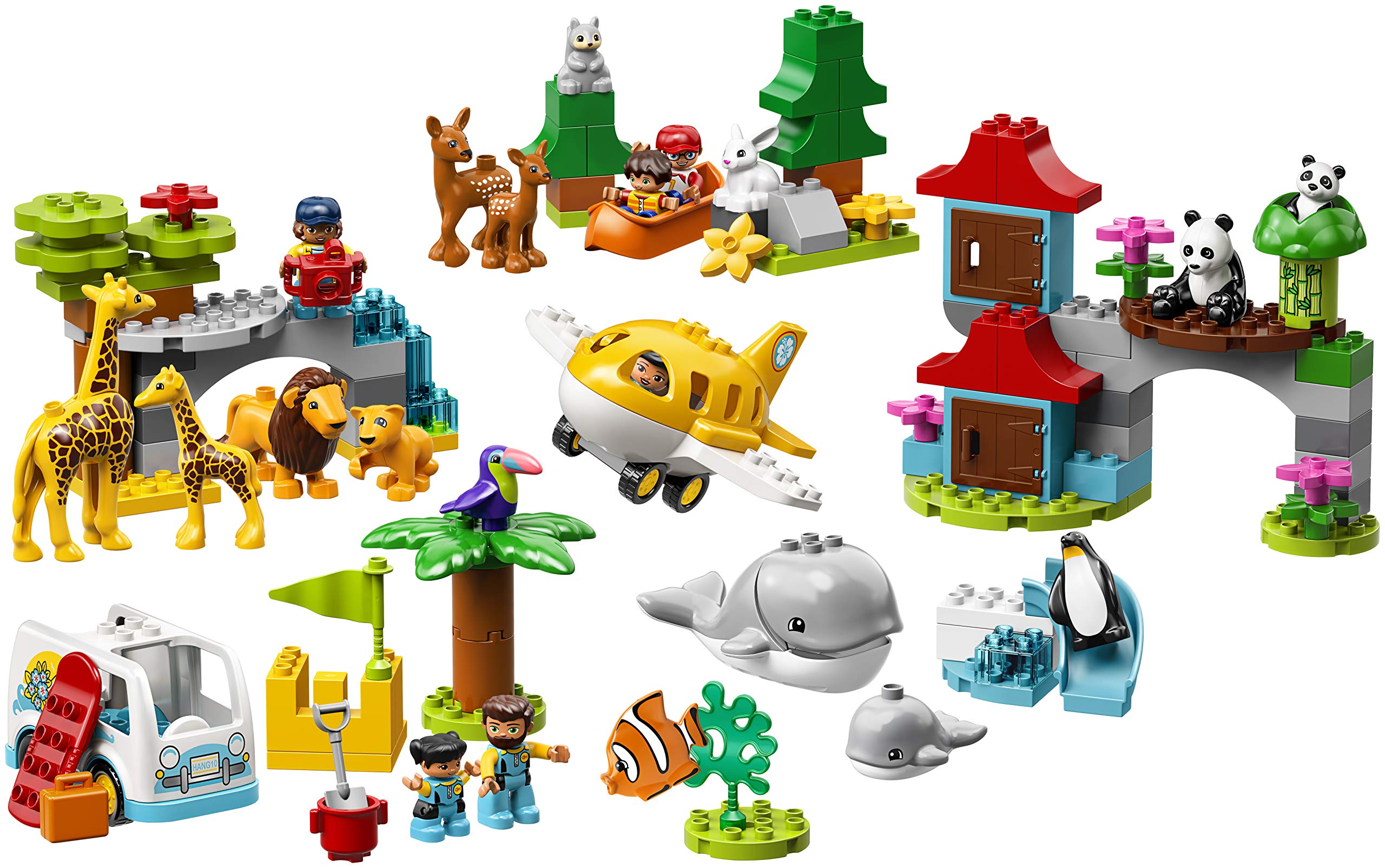 LEGO DUPLO Town World Animals 10907 Exclusive Building Bricks (121 Pieces)